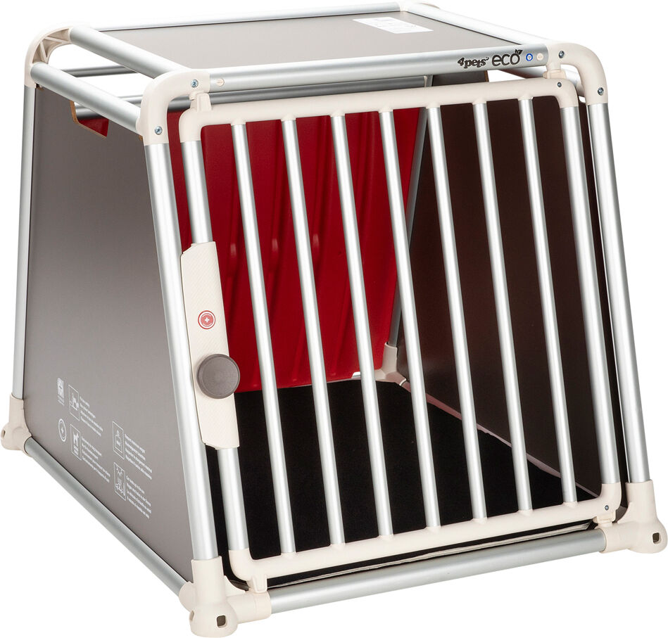 4pets Honden-Transportbox Ecoline, silver, Maat: 1