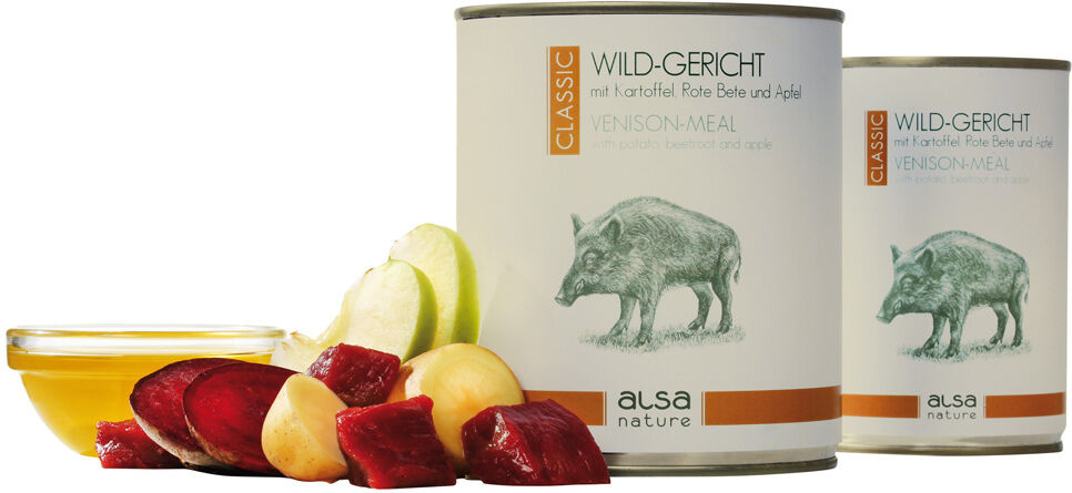 alsa-nature Wild-Ragout met rode bieten, aardappel en appel, 6 x 800 g