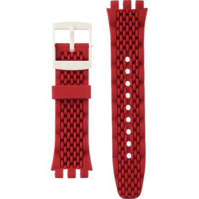 Swatch Plastic - New Chrono - SUS ASUSM403 SUSM403 Red Track band Swatch Plastic - New Chrono - SUS ASUSM403 SUSM403 Red Track band