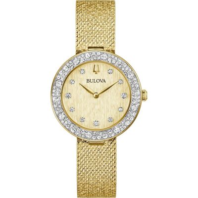 Bulova Crystal Collection 98L321 Champagne Horloge Bulova Crystal Collection 98L321 Champagne Horloge