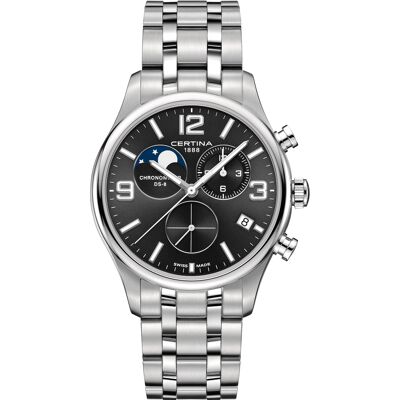 Certina DS-8 C0334601105700 DS-8 Chronograph Moonphase Horloge Certina DS-8 C0334601105700 DS-8 Chronograph Moonphase Horloge