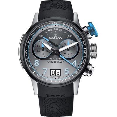 Edox Chronorally 38003-TINBU-GNBU Horloge Edox Chronorally 38003-TINBU-GNBU Horloge