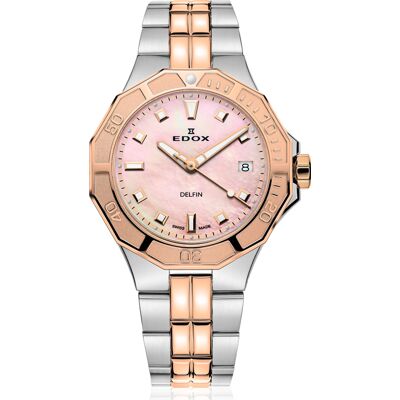 Edox Delfin 53020-357RM-ROR Horloge Edox Delfin 53020-357RM-ROR Horloge