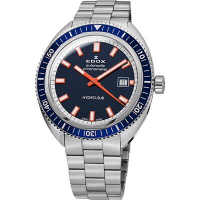 Edox Hydro-Sub 80128-3BUM-BUIO Hydro -Sub - 500 pieces Limited Edition Horloge Edox Hydro-Sub 80128-3BUM-BUIO Hydro -Sub - 500 pieces Limited Edition Horloge