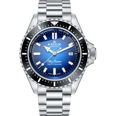 Edox Neptunian 80120-3NM-BUIDN Skydiver Neptunian Horloge Edox Neptunian 80120-3NM-BUIDN Skydiver Neptunian Horloge