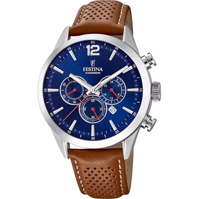 Festina Classics F20542/3 Timeless Chronograph Horloge Festina Classics F20542/3 Timeless Chronograph Horloge