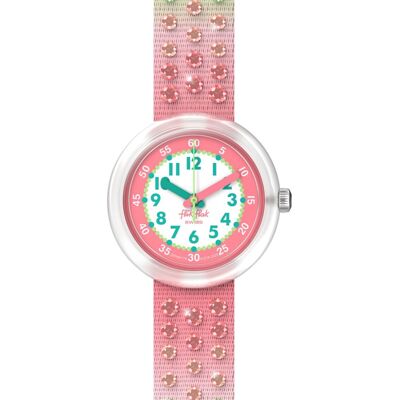 Flik Flak 5+ Power Time FPNP179 Sparly Melon Horloge Flik Flak 5+ Power Time FPNP179 Sparly Melon Horloge