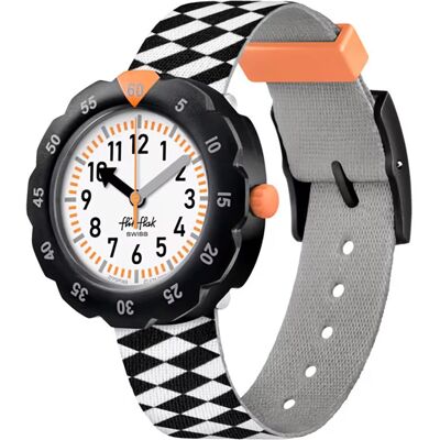 Flik Flak 5+ Power Time FPSP069 Race Flag Horloge Flik Flak 5+ Power Time FPSP069 Race Flag Horloge