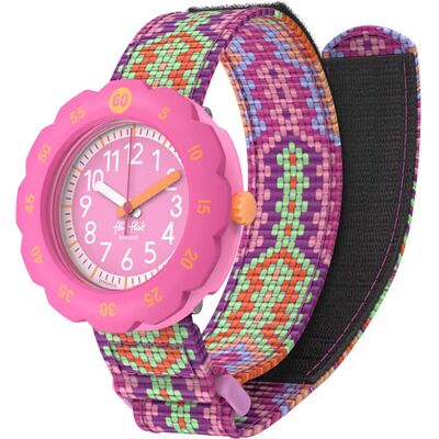 Flik Flak 5+ Power Time FPSP072 Loop in pink Horloge Flik Flak 5+ Power Time FPSP072 Loop in pink Horloge