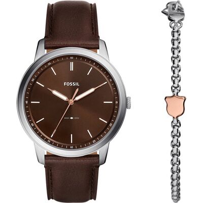 Fossil FS6019SET Minimalist Gift Set Horloge Fossil FS6019SET Minimalist Gift Set Horloge