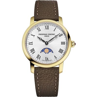 Frederique Constant Classics FC-206RS1S5 Classic Slimline ladies moonphase Horloge Frederique Constant Classics FC-206RS1S5 Classic Slimline ladies moonphase Horloge