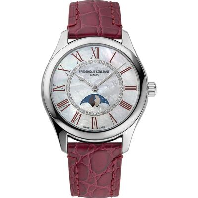 Frederique Constant Classics FC-331MPWRD3B6 Elegance Luna Horloge Frederique Constant Classics FC-331MPWRD3B6 Elegance Luna Horloge