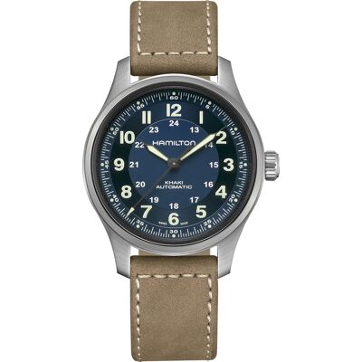 Hamilton Field H70545540 Khaki Titanium Horloge Hamilton Field H70545540 Khaki Titanium Horloge