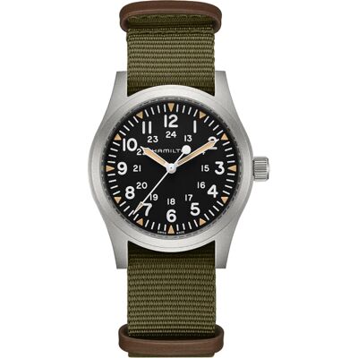 Hamilton Field H69529933 Khaki Mechanical Horloge Hamilton Field H69529933 Khaki Mechanical Horloge