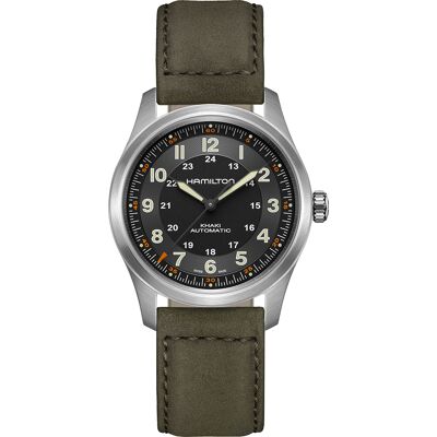 Hamilton Field H70205830 Khaki Titanium Horloge Hamilton Field H70205830 Khaki Titanium Horloge