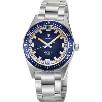LIP Nautic 671862 Nautic 3 Quartz Horloge LIP Nautic 671862 Nautic 3 Quartz Horloge