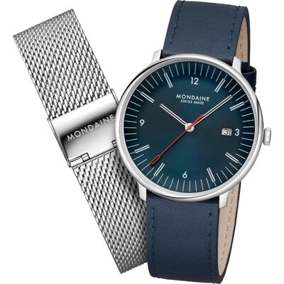 Mondaine Doppio MLE.41240.LQV.SET Doppio Set Horloge Mondaine Doppio MLE.41240.LQV.SET Doppio Set Horloge