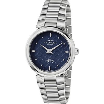 Mondia MS-211-SS-04BL-CM Affinity City Horloge Mondia MS-211-SS-04BL-CM Affinity City Horloge