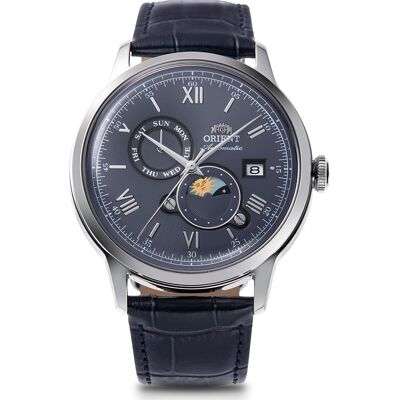 Orient Bambino RA-AK0806L30B Bambino Sun & Moon Horloge Orient Bambino RA-AK0806L30B Bambino Sun & Moon Horloge