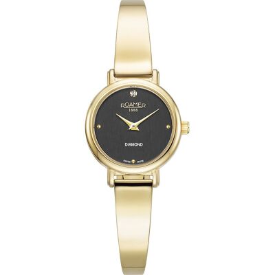Roamer Elegance 548845-48-55-50 Elegance Diamond Round Horloge Roamer Elegance 548845-48-55-50 Elegance Diamond Round Horloge