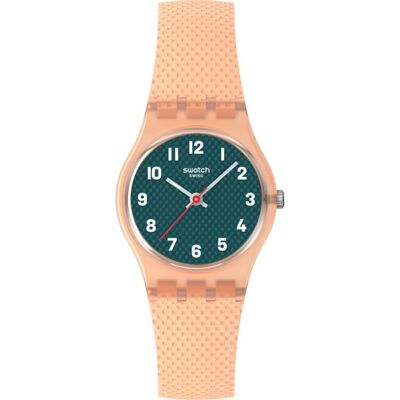 Swatch Originals Small (25mm) LO117 Peachy Weave Horloge Swatch Originals Small (25mm) LO117 Peachy Weave Horloge