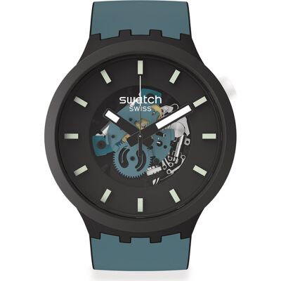 Swatch Big Bold SB03B107 Night Trip Horloge Swatch Big Bold SB03B107 Night Trip Horloge