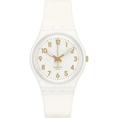 Swatch Originals Medium (34mm) SO28W106-S14 White Bishop Horloge Swatch Originals Medium (34mm) SO28W106-S14 White Bishop Horloge
