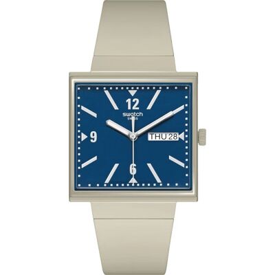Swatch What If - Square SO34T700 What If... Beige? Horloge Swatch What If - Square SO34T700 What If... Beige? Horloge