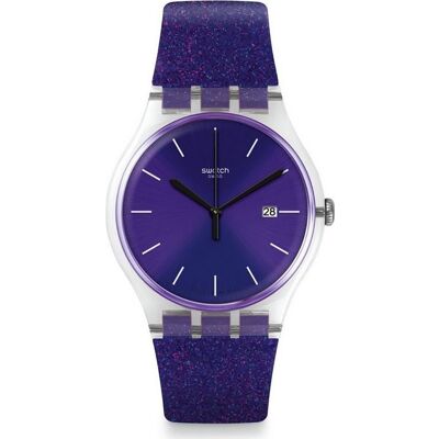 Swatch Originals Large (41mm) SUOK400 Ultraglitter Horloge Swatch Originals Large (41mm) SUOK400 Ultraglitter Horloge