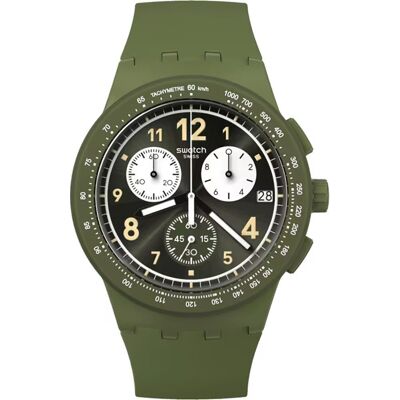 Swatch New Chrono Plastic SUSG406 Nothing Basic About Green Horloge Swatch New Chrono Plastic SUSG406 Nothing Basic About Green Horloge