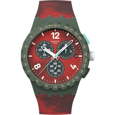 Swatch New Chrono Plastic SUSG410 Crimsonfoliage Horloge Swatch New Chrono Plastic SUSG410 Crimsonfoliage Horloge
