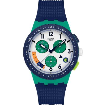 Swatch New Chrono Plastic SUSG412 Time Flies Horloge Swatch New Chrono Plastic SUSG412 Time Flies Horloge
