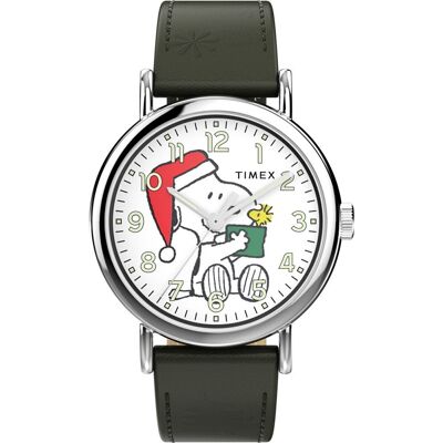 Timex X Peanuts TW2Y12400 Timex X Peanuts - Holiday Dial Horloge Timex X Peanuts TW2Y12400 Timex X Peanuts - Holiday Dial Horloge