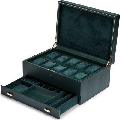 Wolf British Racing 792841 British Racing - Green Horlogekist Wolf British Racing 792841 British Racing - Green Horlogekist