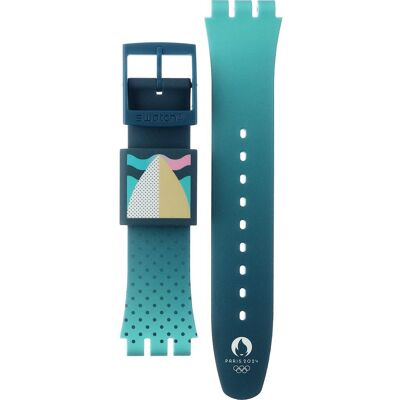 Swatch Plastic - Originals Large (41mm) SUO/SO29/SO32 ASO29G108 SO29G108 Green Backside Wave band Swatch Plastic - Originals Large (41mm) SUO/SO29/SO32 ASO29G108 SO29G108 Green Backside Wave band