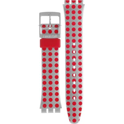 Swatch Plastic - Originals Medium (34mm) /Access/Solar/Musicall/Stop - G/SK/SL/SR/SS/SO28 AGE240 GE240 Red Flush band Swatch Plastic - Originals Medium (34mm) /Access/Solar/Musicall/Stop - G/SK/SL/SR/SS/SO28 AGE240 GE240 Red Flush band
