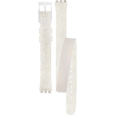 Swatch Plastic - Originals Small (25mm) - L ALK343 LK343 Silver Glistar band Swatch Plastic - Originals Small (25mm) - L ALK343 LK343 Silver Glistar band