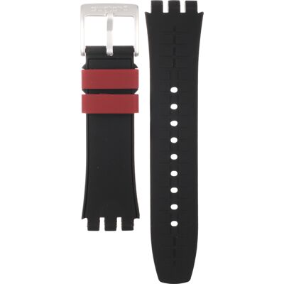 Swatch Mixed Materials - XLite Chrono - YY AYYS4004 YYS4004 Red Wheel band Swatch Mixed Materials - XLite Chrono - YY AYYS4004 YYS4004 Red Wheel band