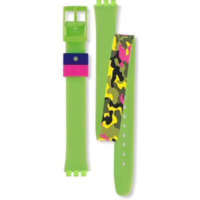 Swatch Plastic - Originals Small (25mm) - L ALG128 LG128 Camovert band Swatch Plastic - Originals Small (25mm) - L ALG128 LG128 Camovert band