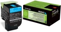 Lexmark 802HC (80C2HC0) toner cyaan hoge capaciteit (origineel)