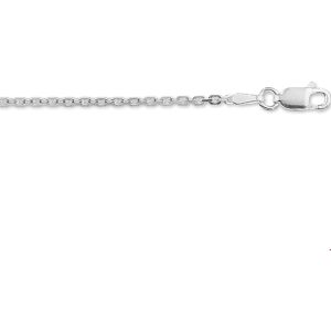 Quickjewels Huiscollectie Zilver collier anker gediamanteerd 1,6 mm zilver wit 1015533 Quickjewels Huiscollectie Zilver collier anker gediamanteerd 1,6 mm zilver wit 1015533