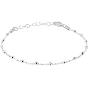 Quickjewels Huiscollectie Zilver armband bolletjes 2,0 mm 16 + 3 cm zilver gerhodineerd 1328619 Quickjewels Huiscollectie Zilver armband bolletjes 2,0 mm 16 + 3 cm zilver gerhodineerd 1328619