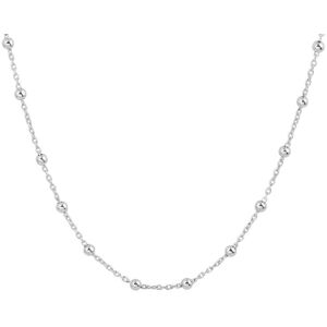Quickjewels Huiscollectie Zilver collier bolletjes 2,5 mm 40 + 4 cm zilver gerhodineerd 1332601 Quickjewels Huiscollectie Zilver collier bolletjes 2,5 mm 40 + 4 cm zilver gerhodineerd 1332601