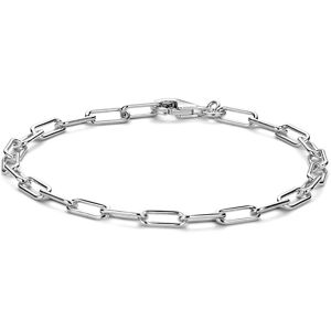 Quickjewels Huiscollectie Zilver armband paperclip ronde buis 3,5 mm 18 cm zilver gerhodineerd 1333628 Quickjewels Huiscollectie Zilver armband paperclip ronde buis 3,5 mm 18 cm zilver gerhodineerd 1333628