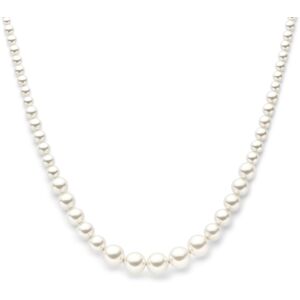 Quickjewels Huiscollectie Zilver collier synth. parel 41 + 4 cm zilver gerhodineerd 1336905 Quickjewels Huiscollectie Zilver collier synth. parel 41 + 4 cm zilver gerhodineerd 1336905