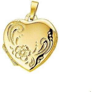 Quickjewels Huiscollectie Goud medaillon hart gravure 14K geelgoud 4005930 Quickjewels Huiscollectie Goud medaillon hart gravure 14K geelgoud 4005930