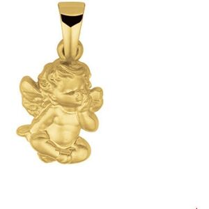 Quickjewels Huiscollectie Goud hanger engel poli/mat 14K geelgoud 4014833 Quickjewels Huiscollectie Goud hanger engel poli/mat 14K geelgoud 4014833