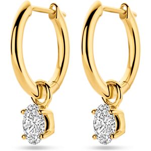 Quickjewels Huiscollectie Goud 14K geelgoud oorringen lab grown diamant 0.50ct (2x 0.25ct) h si 18 mm 4031986 Quickjewels Huiscollectie Goud 14K geelgoud oorringen lab grown diamant 0.50ct (2x 0.25ct) h si 18 mm 4031986
