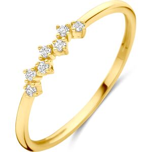 Quickjewels Huiscollectie Goud 14K geelgoud ring zirkonia 4034143 17.25 Quickjewels Huiscollectie Goud 14K geelgoud ring zirkonia 4034143 17.25