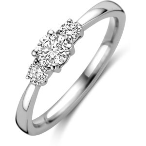 Quickjewels Huiscollectie Goud 14K witgoud ring trilogie lab grown diamant 0.46ct h si 4106167 17.50 Quickjewels Huiscollectie Goud 14K witgoud ring trilogie lab grown diamant 0.46ct h si 4106167 17.50